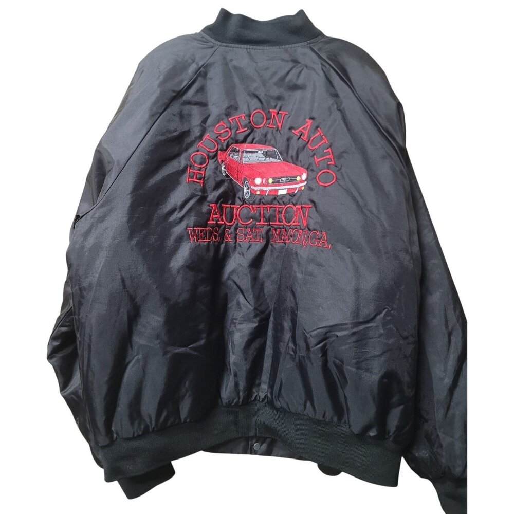 Hartwell Sports Nylon Jacket XXL Mustang Houston Embroidered Back - Made In USA